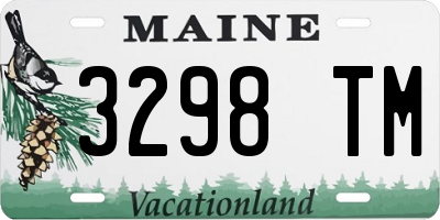 ME license plate 3298TM