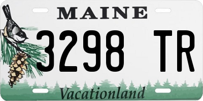 ME license plate 3298TR