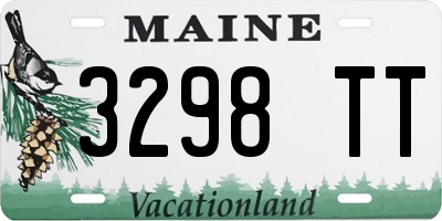 ME license plate 3298TT