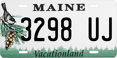 ME license plate 3298UJ