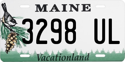 ME license plate 3298UL