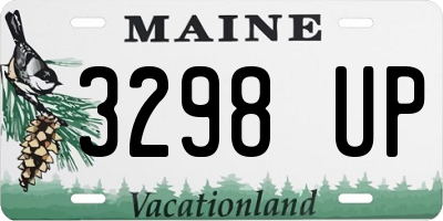 ME license plate 3298UP