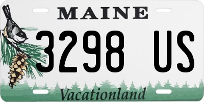 ME license plate 3298US