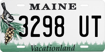 ME license plate 3298UT