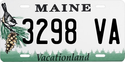ME license plate 3298VA