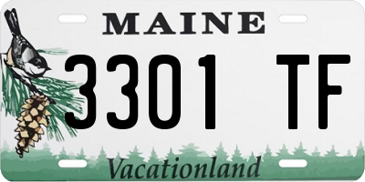 ME license plate 3301TF