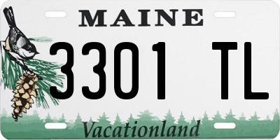 ME license plate 3301TL
