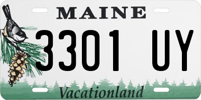 ME license plate 3301UY