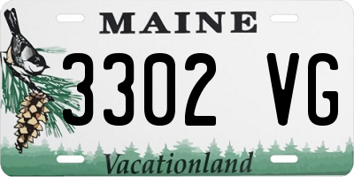 ME license plate 3302VG