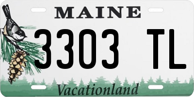 ME license plate 3303TL