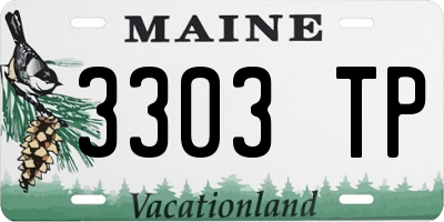 ME license plate 3303TP