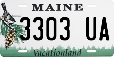 ME license plate 3303UA