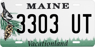 ME license plate 3303UT