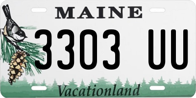 ME license plate 3303UU