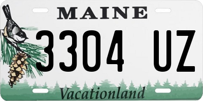 ME license plate 3304UZ