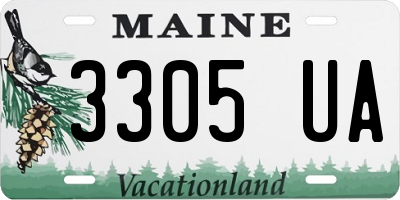 ME license plate 3305UA
