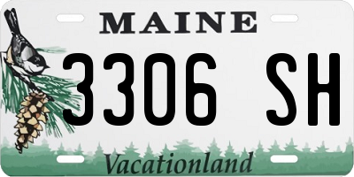 ME license plate 3306SH