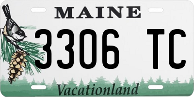 ME license plate 3306TC