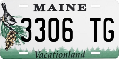 ME license plate 3306TG