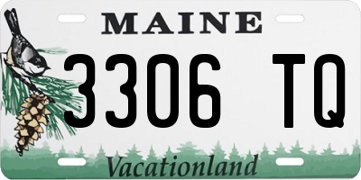 ME license plate 3306TQ