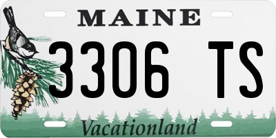 ME license plate 3306TS