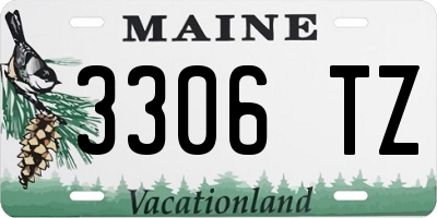 ME license plate 3306TZ