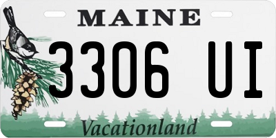 ME license plate 3306UI