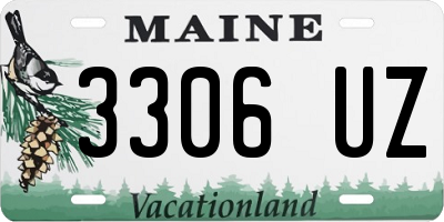 ME license plate 3306UZ