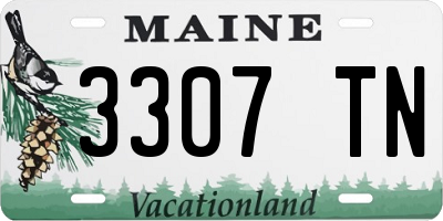 ME license plate 3307TN