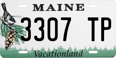 ME license plate 3307TP