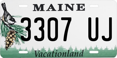 ME license plate 3307UJ