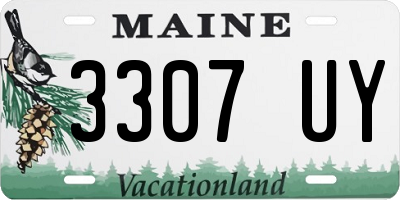 ME license plate 3307UY