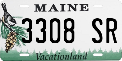ME license plate 3308SR