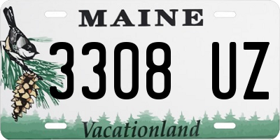 ME license plate 3308UZ