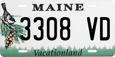 ME license plate 3308VD