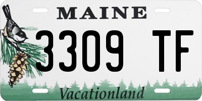 ME license plate 3309TF