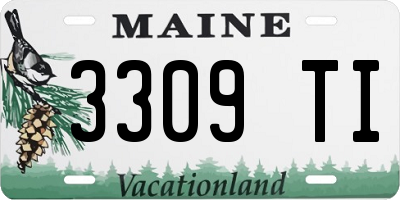ME license plate 3309TI