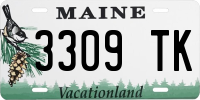 ME license plate 3309TK