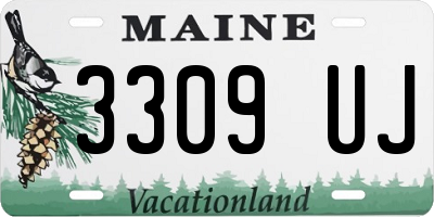 ME license plate 3309UJ