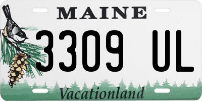ME license plate 3309UL