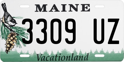 ME license plate 3309UZ