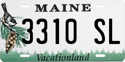 ME license plate 3310SL