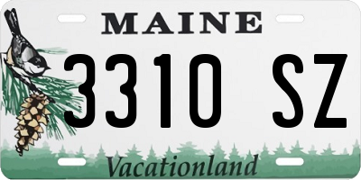 ME license plate 3310SZ