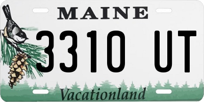 ME license plate 3310UT