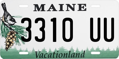 ME license plate 3310UU