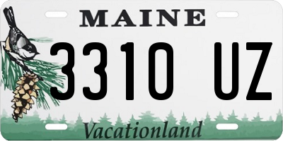 ME license plate 3310UZ