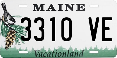 ME license plate 3310VE