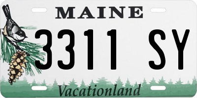 ME license plate 3311SY