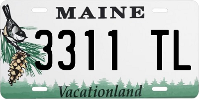ME license plate 3311TL