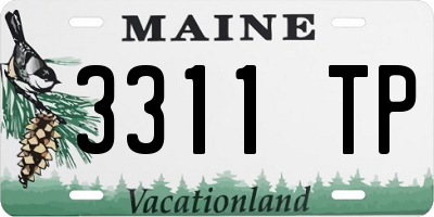 ME license plate 3311TP